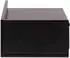 Actona Ashlan Nachttisch mit Schublade und Regal, MDF, schwarz