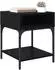 vidaXL Nachttisch 2er-Set, Holzwerkstoff, schwarz Eichen-Optik, 40x40x50cm