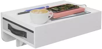 Relaxdays Hochbett-Nachttisch klemmbar, Bambus