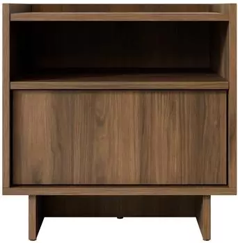 Mirjan24 Yasumi S50 Nachttisch mit Schublade, Nussbaum (S50)