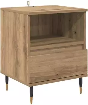 vidaXL Nachttisch Artisan-Eiche, Holzwerkstoff, 40x35x50cm