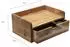 Wohnling Wandnachttisch schwebend Akazie Massivholz braun mit Schublade 45x30cm (WL7.781)