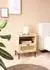 Wohnling Nachttisch Mango-Massivholz & Rattan, 1 Schublade, 50x60x40cm (WL6.806)