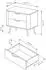 Selsey Veris Nachttisch 2 Schubladen, Dunin-Eiche, 63cm