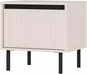 Masseno Ostia Nachttisch 1 Schublade, beige (801 OSAKA STOLIK NOCNY 1S BEŻ PIASKOWY)