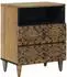 vidaXL Nachttisch mit Schublade, Mangoholz, braun, 50x33x60cm (4018342)