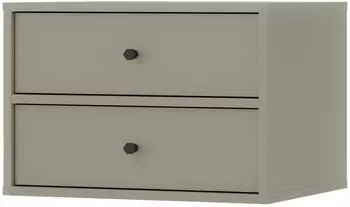 Masseno Nachttisch TORINO hellgrün, 2 Schubladen, 51,8x35x40,8cm (801 TOKYO 4 STOLIK NOCNY 2S EUKALIPTUS)
