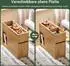 SoBuy Beistelltisch schmal mit Tablett & Schublade, natur (FBT158-N)