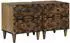 vidaXL Nachttisch 2er-Set, Mangoholz massiv, braun (4018331)