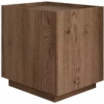 Mirjan24 Mirtu S50 Nachttisch mit Drehtür, Nussbaum, 50x40x45cm (Mirtu S50)