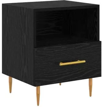 vidaXL Nachttisch schwarz 40x35x47,5cm Holzwerkstoff (882079)