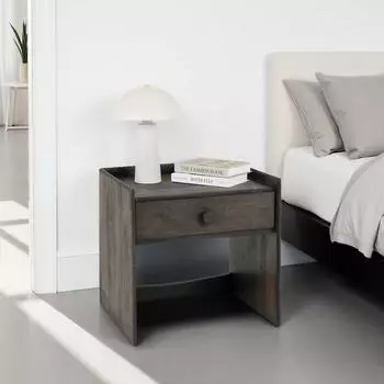 Idimex TURU Nachttisch mit Schublade, massives Mangoholz, braun (95936)