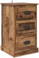 vidaXL Nachttisch Altholz 39 x 39 x 67,5 cm Holzwerkstoff
