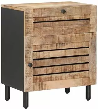 vidaXL Nachttisch 50x33x60cm, Mango-Massivholz, natur