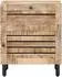 vidaXL Nachttisch 50x33x60cm, Mango-Massivholz, natur