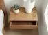 Finebuy Wandnachttisch 50x35cm Akazien-Massivholz mit Schublade (FB117940)