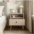Lookway Harmony Nachttisch mit Schublade, Holzwerkstoff, macchiato (800001753275)