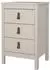 ebuy24 Madrid Nachttisch 3 Schubladen, Kaschmir (07-79685Pnknk)