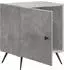 vidaXL Nachttisch 43x34,5x50cm betongrau 2er-Set (895492)