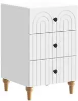Vidaxl Bedside Cabinet White 43x 41 X 66.5 Cm Engineered Wood