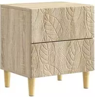 vidaXL Nachttisch Sonoma-Eiche 43 x 34,5 x 48 cm Holzwerkstoff
