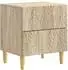 vidaXL Nachttisch Sonoma-Eiche 43x34,5x48cm Holzwerkstoff (894989)