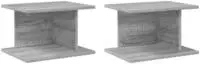 vidaXL Nachttisch 2 stk. Graues Sonoma 40 x 30 x 25 cm Holzwerkstoff