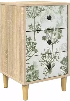 vidaXL Nachttisch Gotha Sonoma-Eiche 36x33x60cm Holzwerkstoff