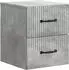 vidaXL Hängender Nachttisch 2er-Set, betongrau, 34,5x33x40cm (898982)