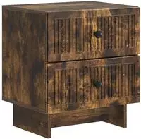 Nachttisch Ger&auml;ucherte Eiche 43 X 34,5 X 47,5 Cm Holzwerkstoff Vidaxl