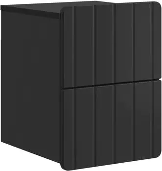 vidaXL Wandmontierter Nachttisch schwarz 33x34,5x43cm (898297)