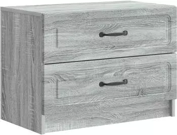 vidaXL Nachttisch Sonoma-Grau 62x34,5x44,5cm Holzwerkstoff (895701)