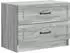 vidaXL Nachttisch Sonoma-Grau 62x34,5x44,5cm Holzwerkstoff (895701)