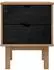 vidaXL Nachttisch OTTA schwarz 45x39x57cm, massives Kiefernholz (42041748)