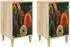 vidaXL Nachttisch Bonn 2er-Set Sonoma-Eiche 36x33x60cm