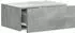 vidaXL Wandmontierter Nachttisch betongrau 49x34,5x20cm (898451)
