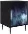 vidaXL Nachttisch RAALTE schwarz Eichen-Optik 36x33x51cm