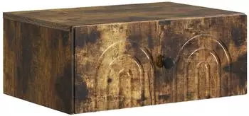 vidaXL Wandmontierter Nachttisch mit Schublade, Holzwerkstoff, Vintage-Stil