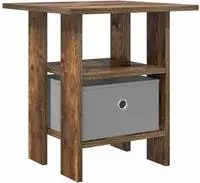 vidaXL Nachttisch Ger&auml;ucherte Eiche 41 x 40 x 45 cm Holzwerkstoff