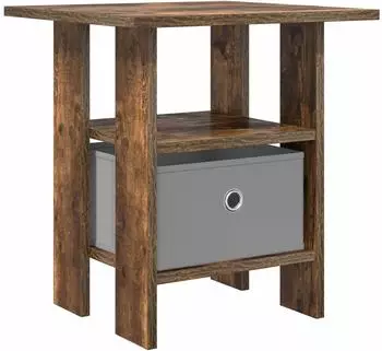 vidaXL Nachttisch Holzwerkstoff, ger&auml;ucherte Eiche, 41x40x45cm (8000428)