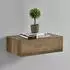 en.casa Oslo Wandregal mit Schublade, 2er Set, 46x30x15cm, holzfarben/weiß matt