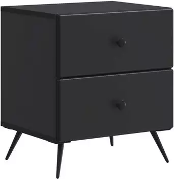 vidaXL Nachttisch schwarz, Holzwerkstoff, 43x34,5x47,5cm (895447)