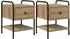 vidaXL Nachttisch 2er-Set Artisan-Eiche 35x36,5x47cm Holzwerkstoff (8007670)
