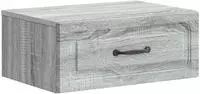 vidaXL Wandmontierter Nachttisch Sonoma-Grau 49 x 34,5 x 20 cm