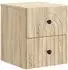 vidaXL Wandmontierter Nachttisch Sonoma-Eiche 33x34,5x40cm (898129)