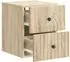 vidaXL Wandmontierter Nachttisch Sonoma-Eiche 33x34,5x40cm (898129)