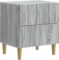 vidaXL Nachttisch Sonoma-Grau 43 x 34,5 x 48 cm Holzwerkstoff