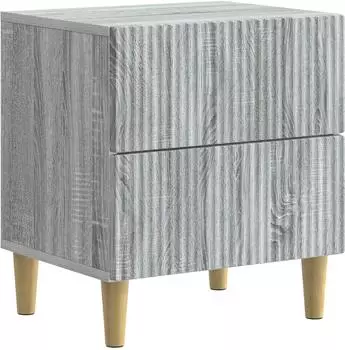 vidaXL Nachttisch Sonoma-Grau, Holzwerkstoff, 43x34,5x48cm (894537)