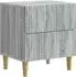 vidaXL Nachttisch Sonoma-Grau, Holzwerkstoff, 43x34,5x48cm (894537)