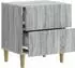 vidaXL Nachttisch Sonoma-Grau, Holzwerkstoff, 43x34,5x48cm (894537)